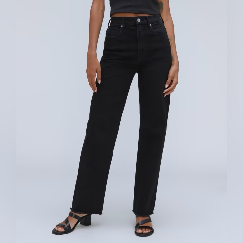 Everlane Way-High jeans in Coal